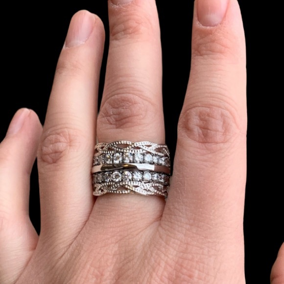 STERLING SILVER FASHION RING - Picture 5 of 11